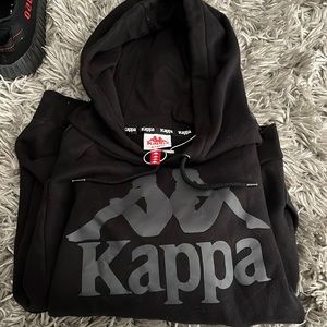 Black kappa hoodie